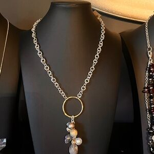 #NLA19.  Chico's Gold and Silver Chain Necklace